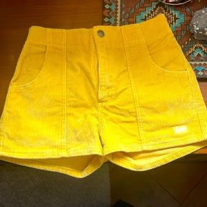 Yellow courderoy Hammie’s Shorts